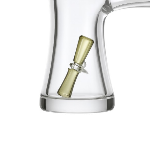 Solid Hourglass Terp Pillar Green: 24mm Height 6mm Width (1 Piece)