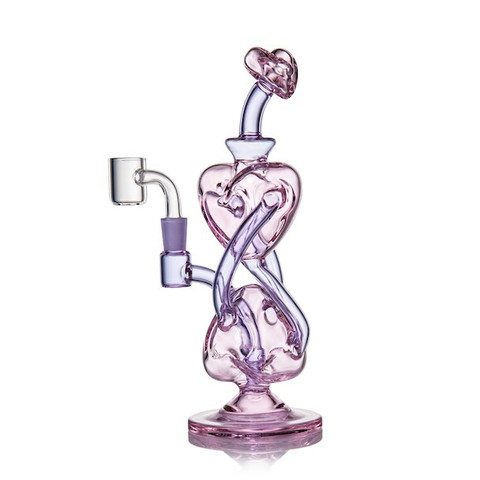 MJ Arsenal Limited Edition 8" Valentine's Day Recycler Dab Rig: Heart to Heart