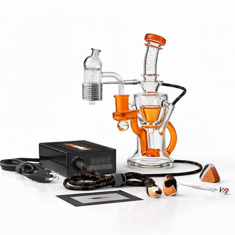 Quartz Enail: 30mm Deep Dish Banger with Cobra Enail Coil