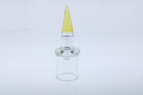 Monkey Boy Art - Bullet Tip Airflow Carb Cap Yellow (American Glass)