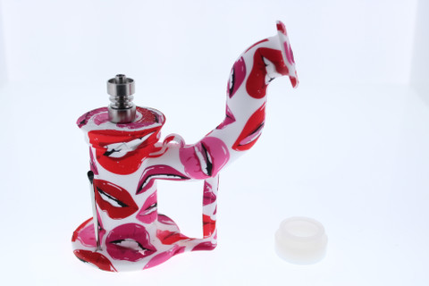 Silicone Dab Rig Waterpipe Kit - Lips