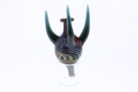 Monkey Boy Art - 3 Bullet Tip Colorful Airflow Carb Cap (American Glass)