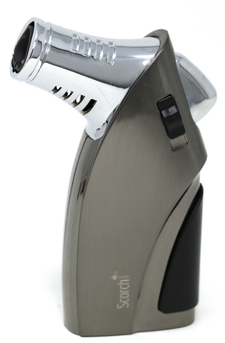 Scorch Torch Triple Jet 4" Torch Lighter with Cigar Cutter - Gunmetal