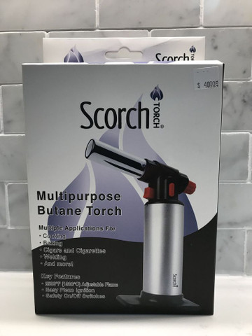 SCORCH SILVER Jet Flame Multipurpose Butane Torch