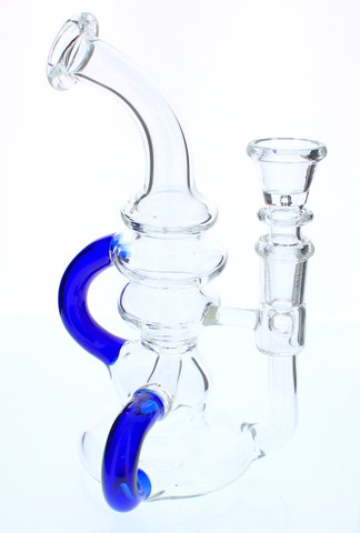 Blue Recycler Water Pipe