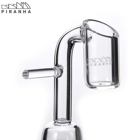 Piranha Quartz Electric Domeless 20mm Quartz Bowl 19mm 90 Degree Female