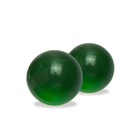 6mm Quartz Terp Pearls Banger Beads - Emerald 2 Pieces