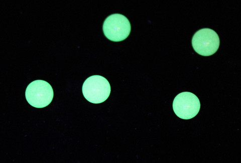 Quartz Banger Glow-in-the-Dark Beads 6mm 2 Piece