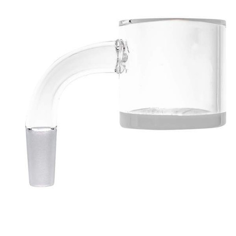 10mm Male 90 Degree 30mm Diameter Beveled Edge White Opaque Bottom Banger