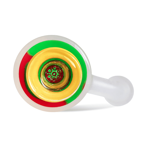 Waxmaid Mini Silicone Ash Catcher Rasta: 14mm - 18mm Male 45 Degree