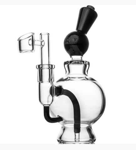 7" GRAV® Orbis Sphera Water Pipe - Black