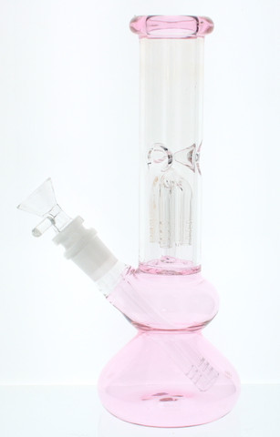9.5 inch Small Topoo Water Pipe with Tree Perc - Pink