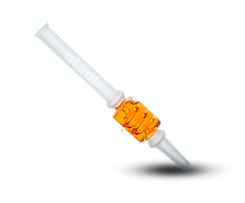 6.5" Freezable Nectar Collector with Frozen Glycerin Coil White