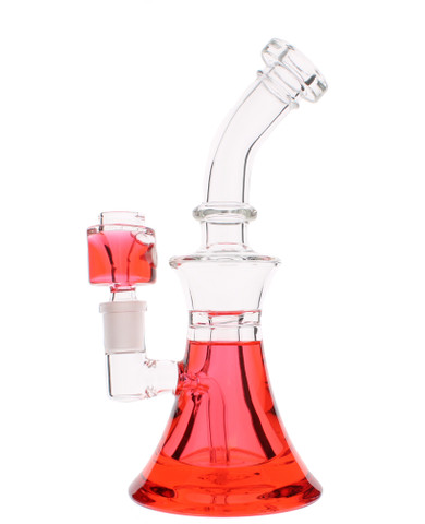Frozen Bong - 8" Freezable Glycerin Bong Bell Red