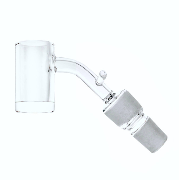 Dual Size Enail Banger - Bucket 2mm Thick Bottom: 14mm 18mm Male 45 Degree 20mm Dia