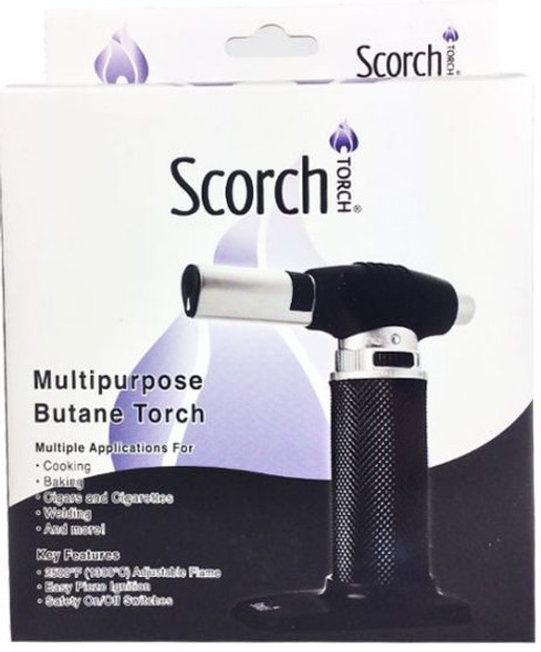 Scorch Jet Flame Multipurpose Butane Torch Lighter (Black)