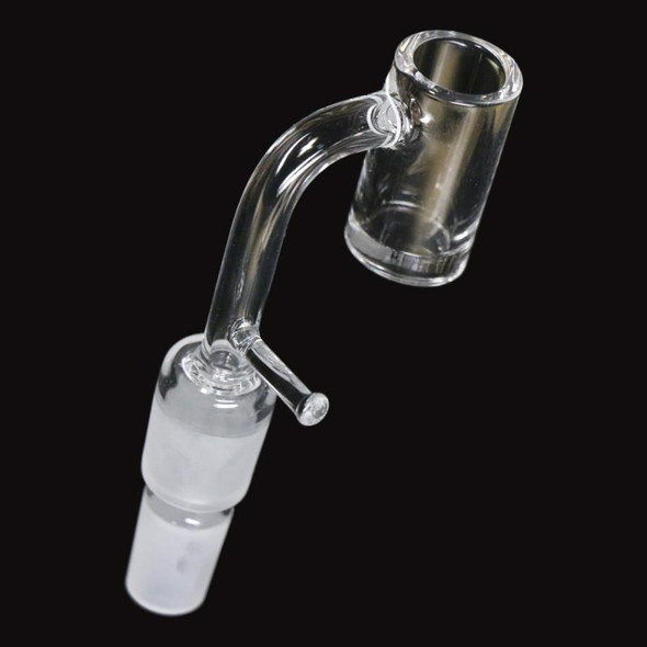 Dual Size Quartz Banger : 10mm 14mm Male 90 Degree 25mm Diameter 4mm Thick Bottom