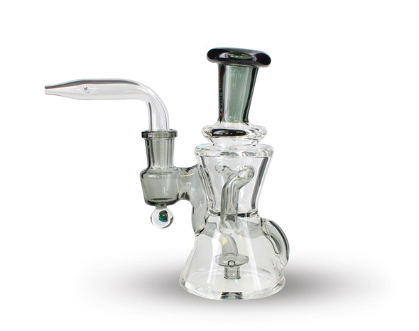 USA 4in Glass Egg Dab Rig w/ Triple Knockers - Assorted