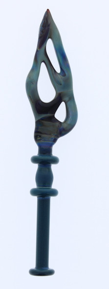 Monkey Boy Art - Multi Blue Slab Dab Tool (American Glass)