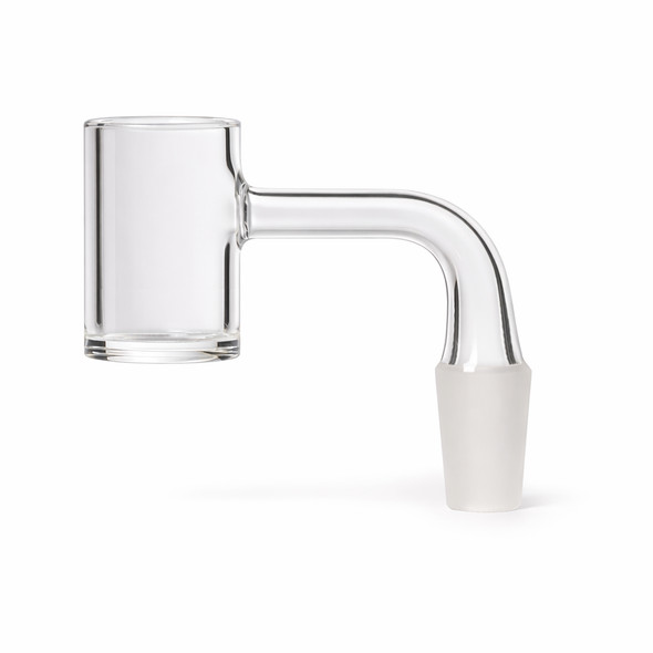 Preppy La Peui Long Neck 25mm Diameter Quartz Bucket Banger: Regular Weld 14mm Male 90 Degree