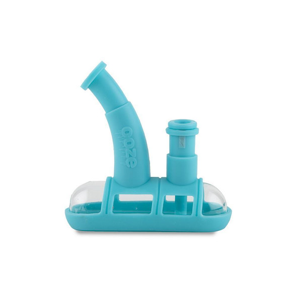 Ooze Steamboat Silicone Glass Rig and Water Pipe - Teal