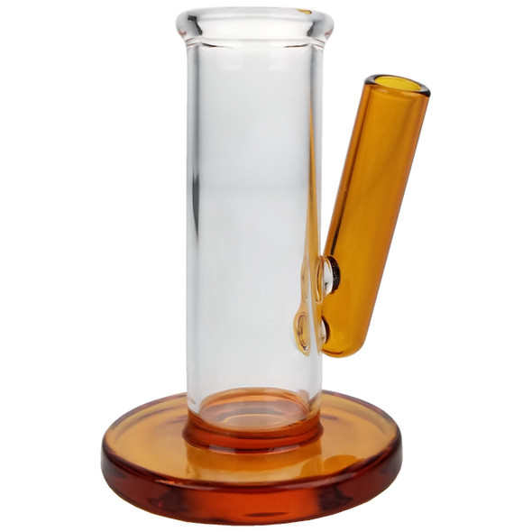 3" Glass Carb Cap & Dabber Stand - Amber