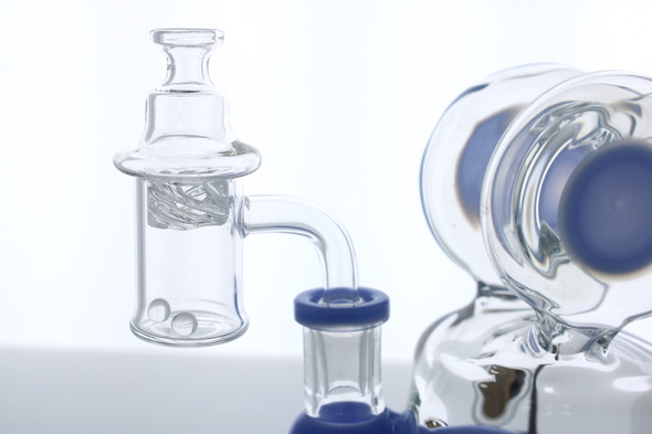 14mm Male 90 Degree Bell Bottom Banger Set with Terp Pearls & Vortex Carb Cap (6 Piece Set)