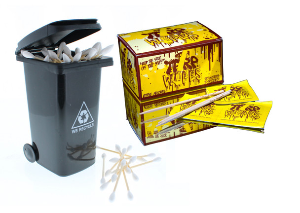 Dabbing Cleaning Kit: Terp Wipes 70 count x Mini Trash Bin