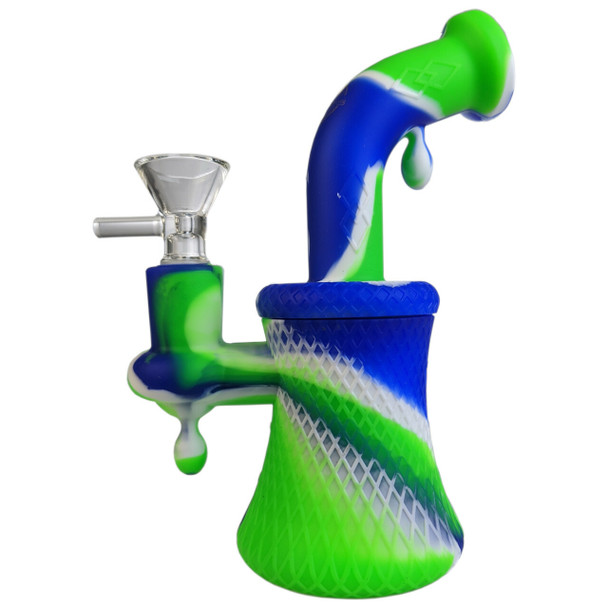 6" Silicone Banger Hanger: Sierra Leone - Silicone Bong Kit