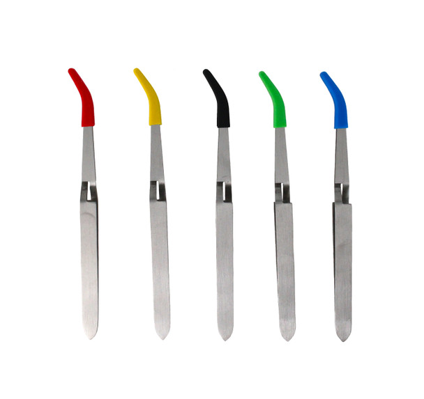 Terp Pearl Tweezers with Silicone Tip: Assorted Color