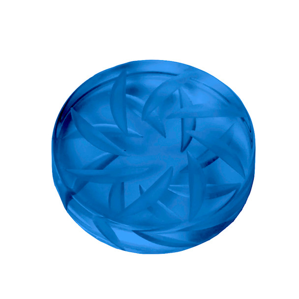 Spinner Carb Cap: Flat Top Vortex: 32mm - Blue