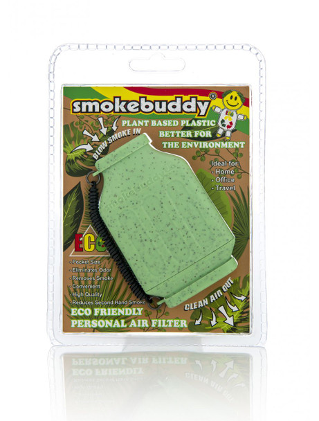 SmokeBuddy Jr Plant Based Plastic Personal Smoke Air Filter - Green ECO