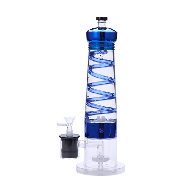 Lava Lamp Dab Rig: Glitter Glycerin - Blue