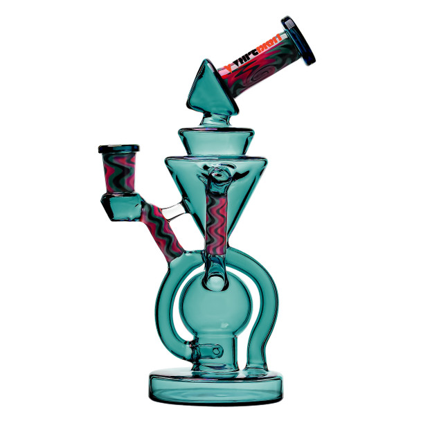 Wig Wag Dab Rig: 9" Double Uptake Klein Recycler by VapeBrat