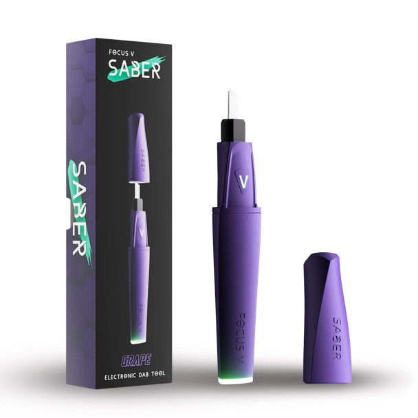 Purple Grape Focus V Saber Hot Knife Electronic Dab Tool - Quartz
