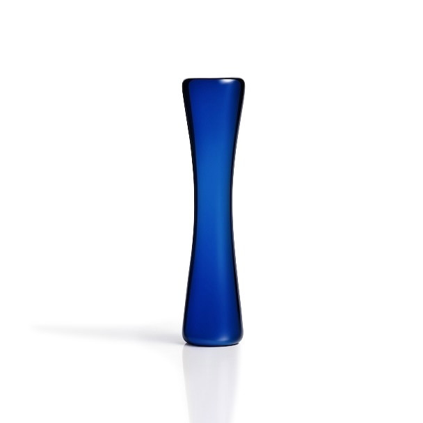 Solid Hourglass Terp Pillar Blue: 24mm Height 6mm Width (1 Piece)