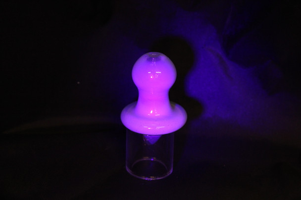 Monkey Boy Art - Green Airflow Bubble Carb Cap with Purple UV (American Glass)