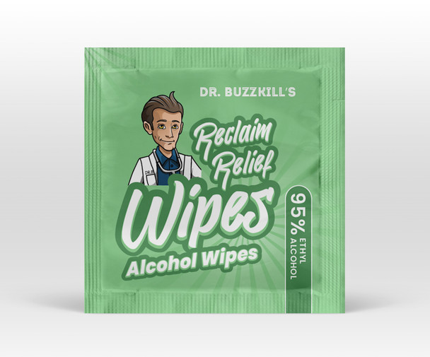 Dr. Buzzkill: Reclaim Relief Wipes - 2 Count (FREE GIFT W/ $10 PURCHASE)