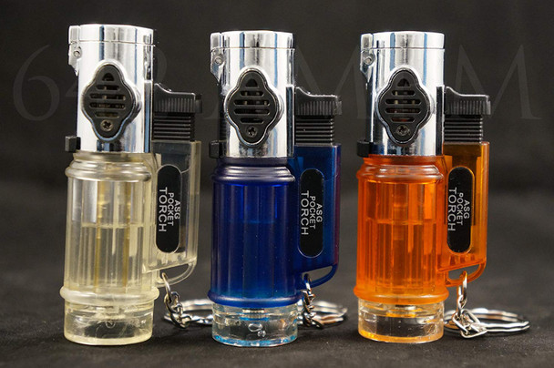 Triple Jet Torch Flame Windproof Butane Refillable Lighters