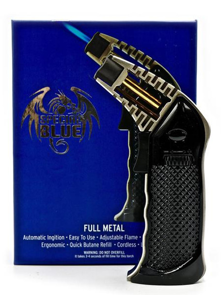 Special Blue Professional BLACK Torch - Full Metal