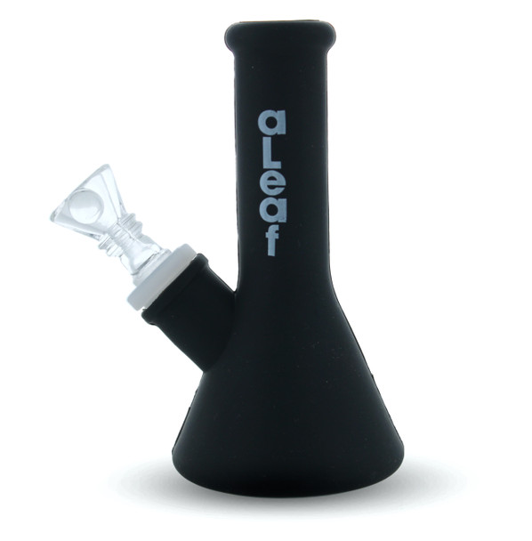 5" Mini Silicone Rig Indestructible Water Pipe: Black