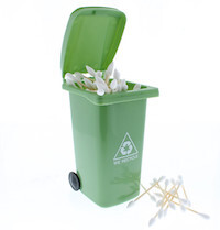 Dab Dumpster Cotton Swab Storage