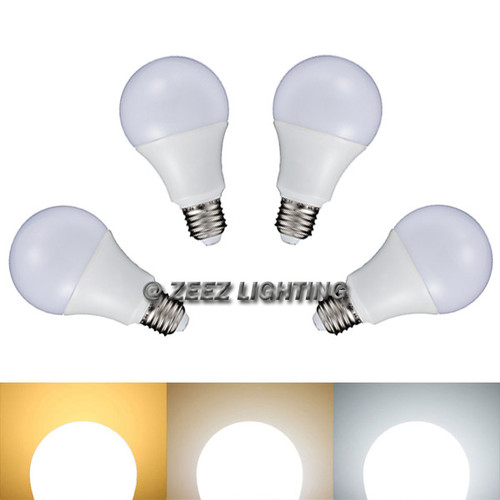 ZEEZ Lighting - LED A-Shaped A19 Light Bulb 9W Equivalent 75W Incandescent Lamp - Daylight Cool White - 4 Packs