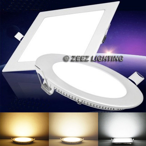 ZEEZ Lighting - 3W 4W 6W 9W 12W 15W 18W 20W 25W LED Recessed Ceiling Panel Down Light Slim Lamp Fixture