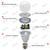 ZEEZ Lighting - LED A-Shaped A19 Light Bulb 9W Equivalent 75W Incandescent Lamp - Bright Natural White - 4 Packs