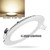 ZEEZ Lighting - 9W 5" (OD 5.75" / ID 4.95") Round Natural White Non-Dimmable LED Recessed Ceiling Panel Down Light Bulb Slim Lamp Fixture - 1 Pack