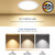 ZEEZ Lighting - 4" 9W Selectable 3CCT LED Panel Down Light Bulb Compact Lamp Fixture - Surface Mount / Recessed - 4 Packs