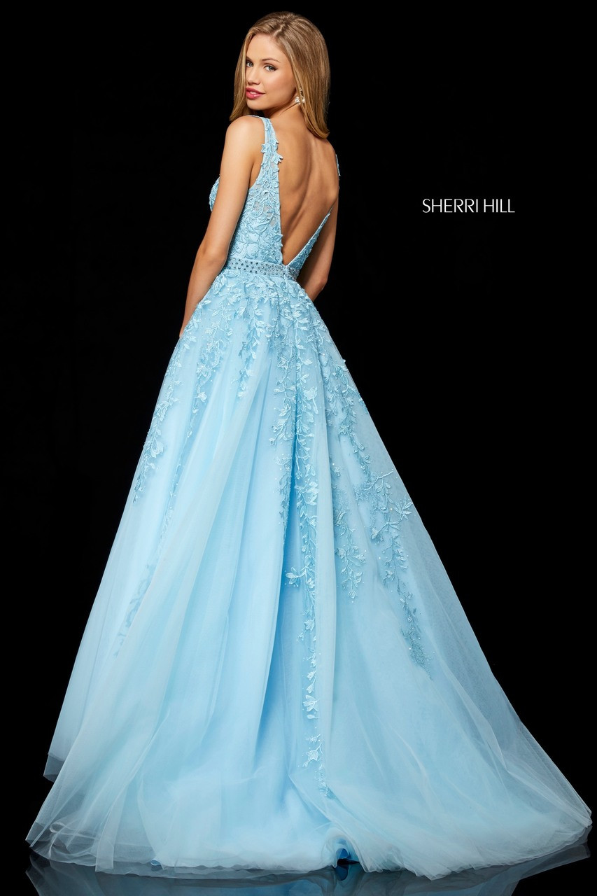 sherri hill 51631 light blue