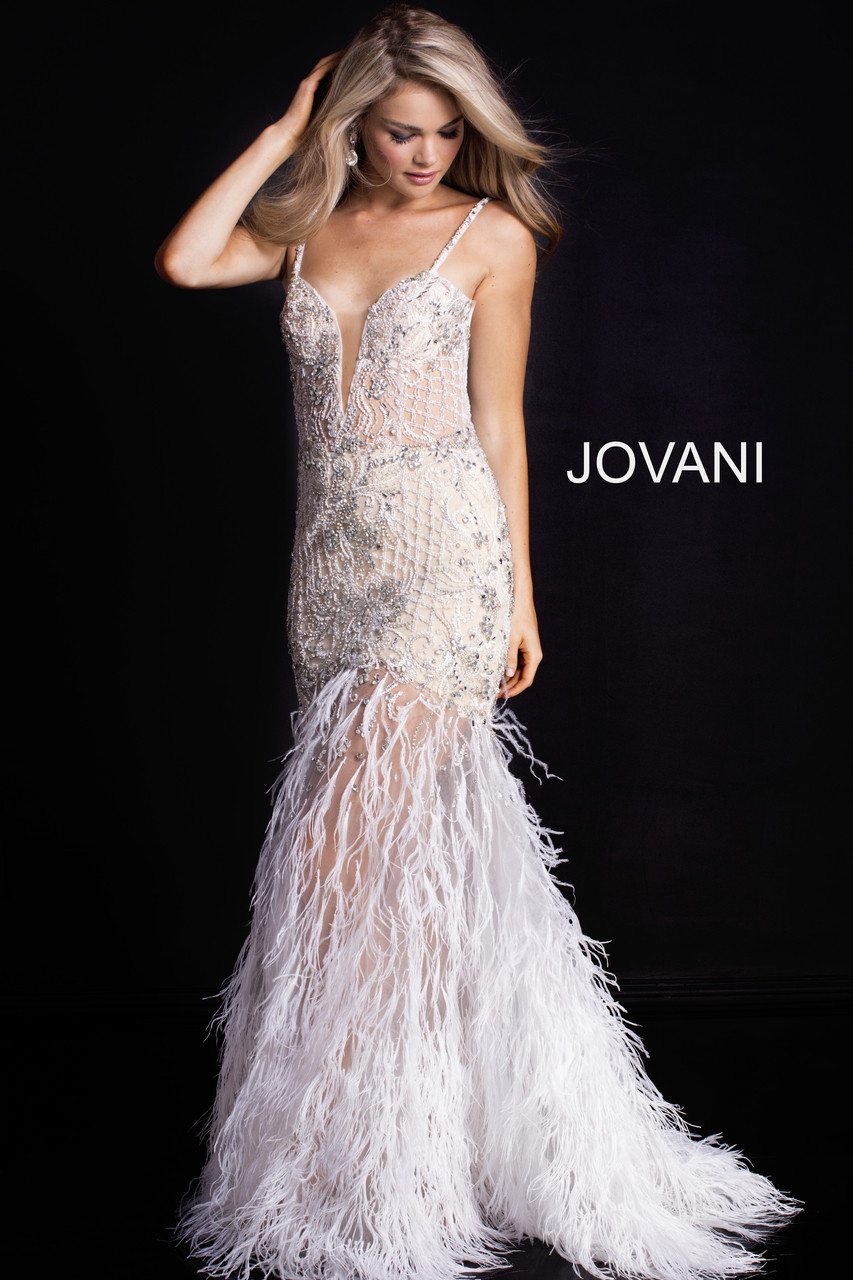 Jovani White Feather Dress Hotsell, 54 