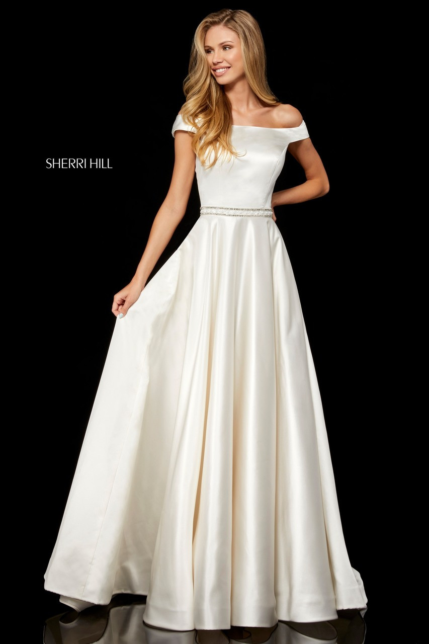 sherri hill ivory